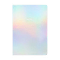 Ryder & Co. Purple Iridescent PU Notebook, 192 Pages