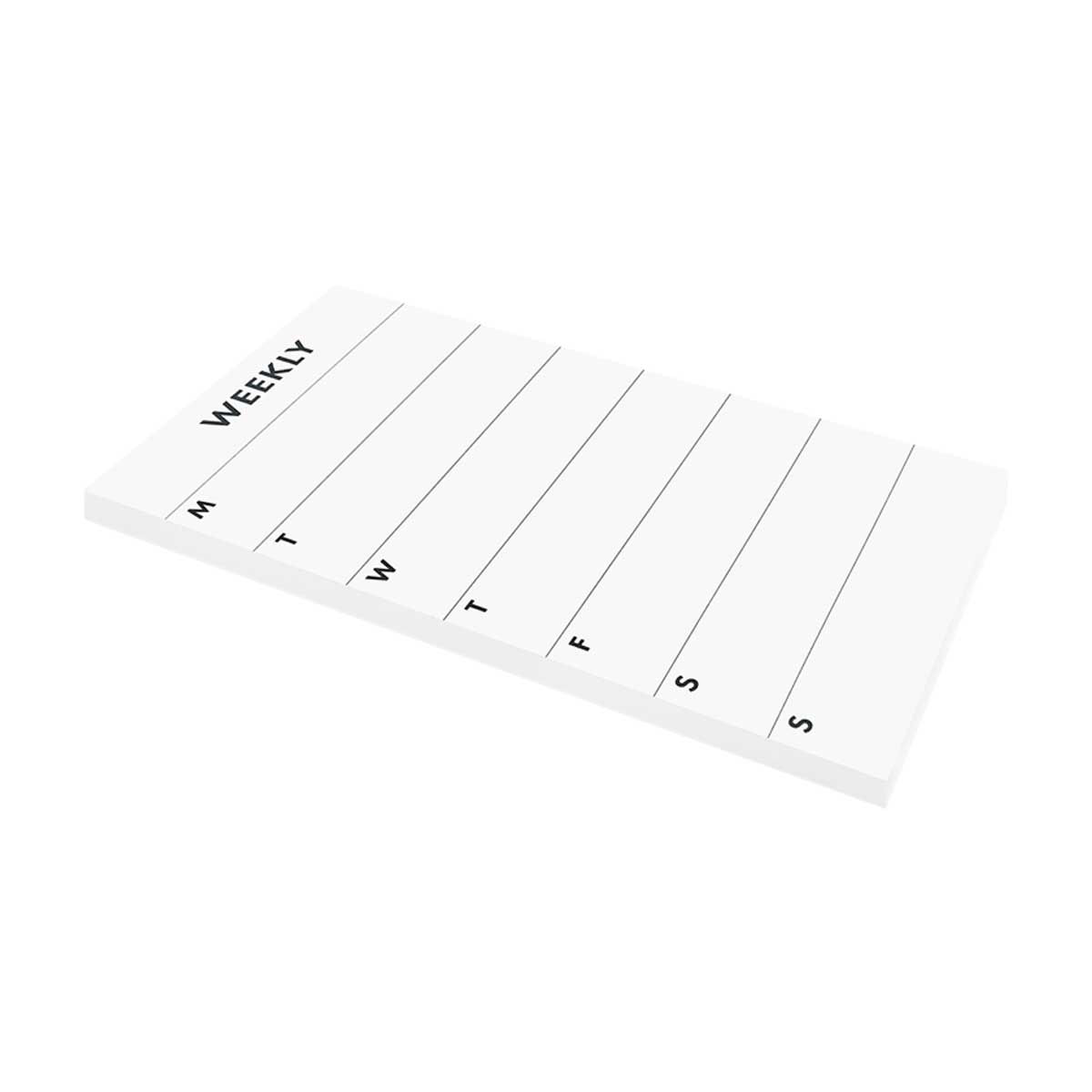 Ryder & Co. White Weekly List Pad, 100 Sheets