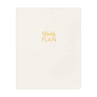 Ryder & Co. Ivory Undated Weekly Planner, 96 Pages