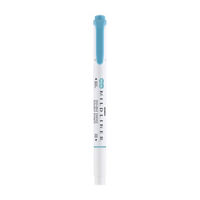 Zebra Pen Mildliner Smoke Blue Dual-Tip Creative Highlighter