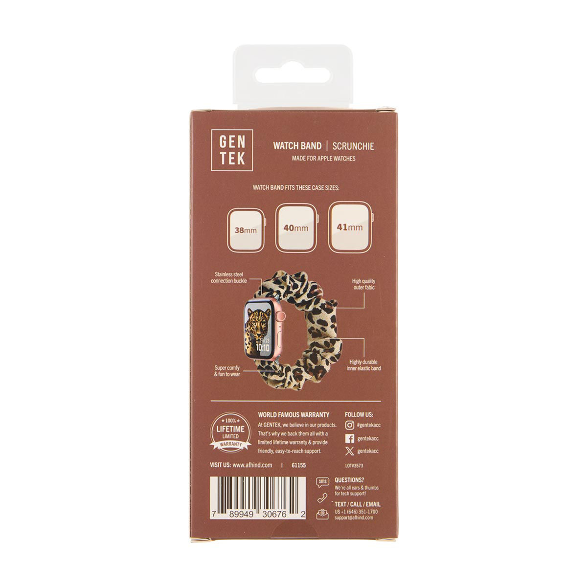 GENTEK Watch Band Scrunchie, 38-41mm, Assorted