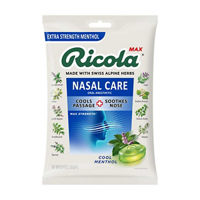Ricola Extra Strength Nasal Care Cool Menthol Throat Drops, 34 ct