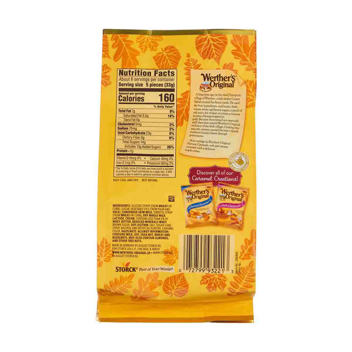Werther’s Original Limited Edition Maple Creme Soft Caramel Candy, 7.4 oz.
