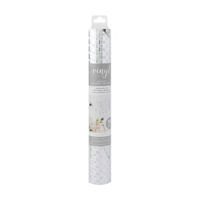 American Crafts Vinyl Roll, Silver Dot, 12 x 36 in