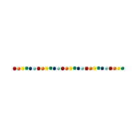 Rainbow Felt Pom Pom Garland, 7 ft