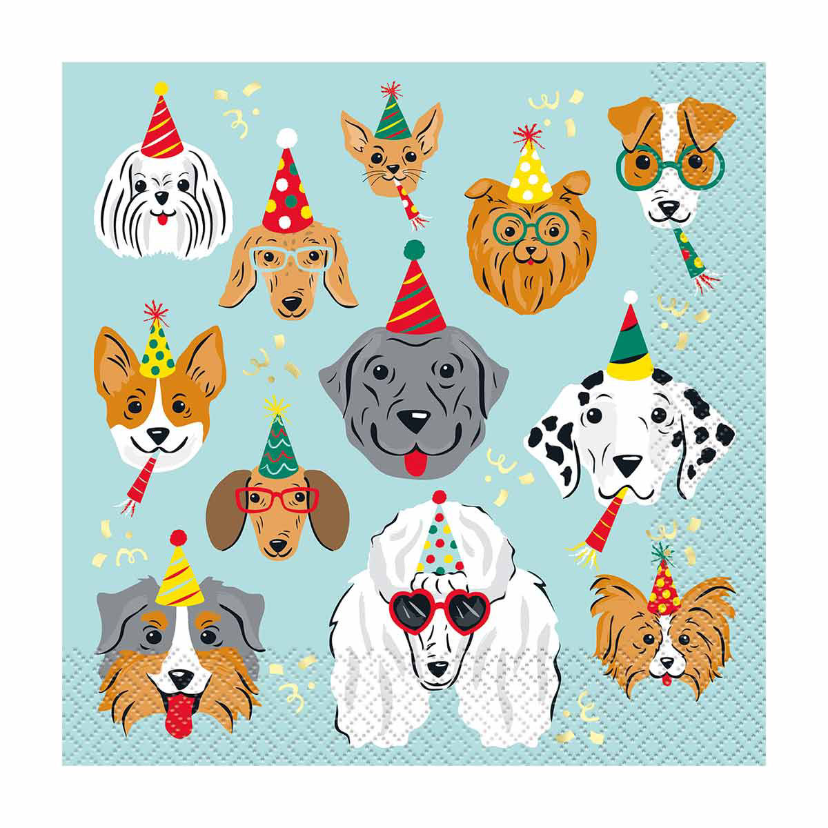 Dog Party Napkins Dog Birthday Puppy Party Paw Print