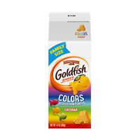 Goldfish Colors Cheddar Crackers, Snack Crackers, Family Size, 14 oz