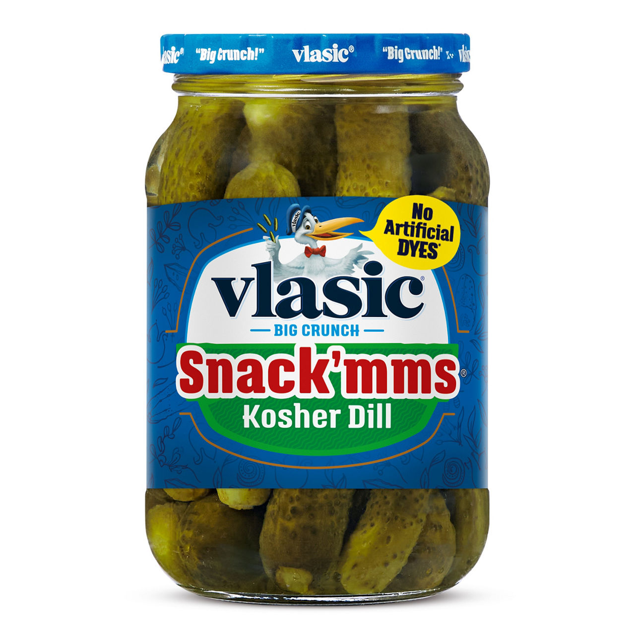 Vlasic Snack'mms Kosher Dill Mini Pickles, Keto Friendly, 24 fl. oz. — pOpshelf penny item