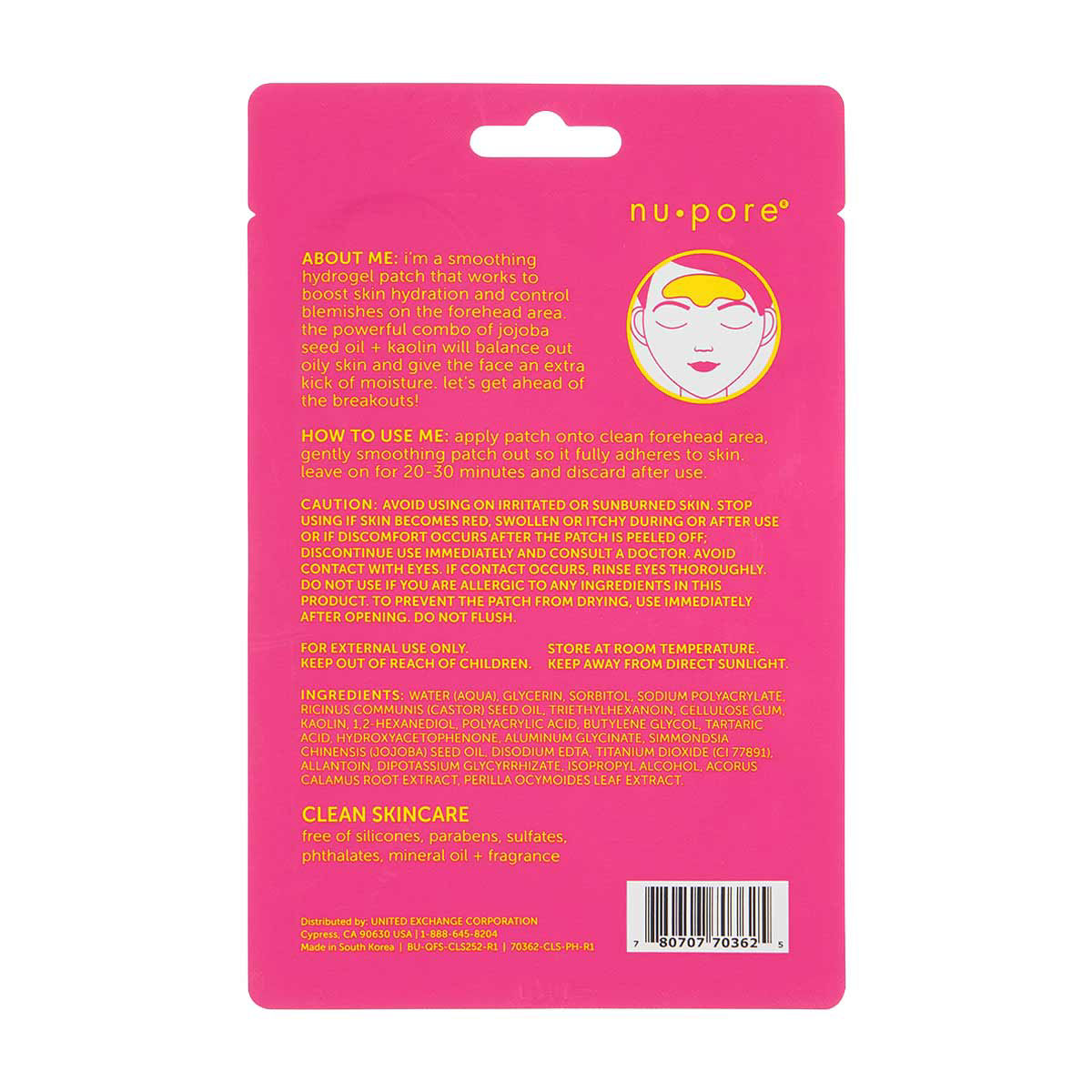 Nu-Pore K-Beauty Head Start Smoothing Hydrogel Forehead Patch