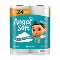 Angel Soft Toilet Paper Mega Rolls, 6 ct
