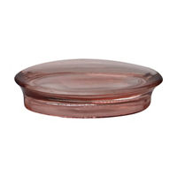 Ombre Glass Soap Dish, Red