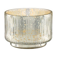 Silver & Gold Mercury Glass Candle