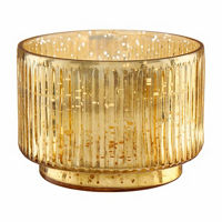 Gold Mercury Glass Candle