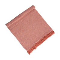 Woven Decorative Throw, Dark Pink