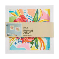 Assorted Flower Wall Art, 2 ct