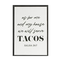 Quirky Sayings Art with Black Text, 5 in x 7