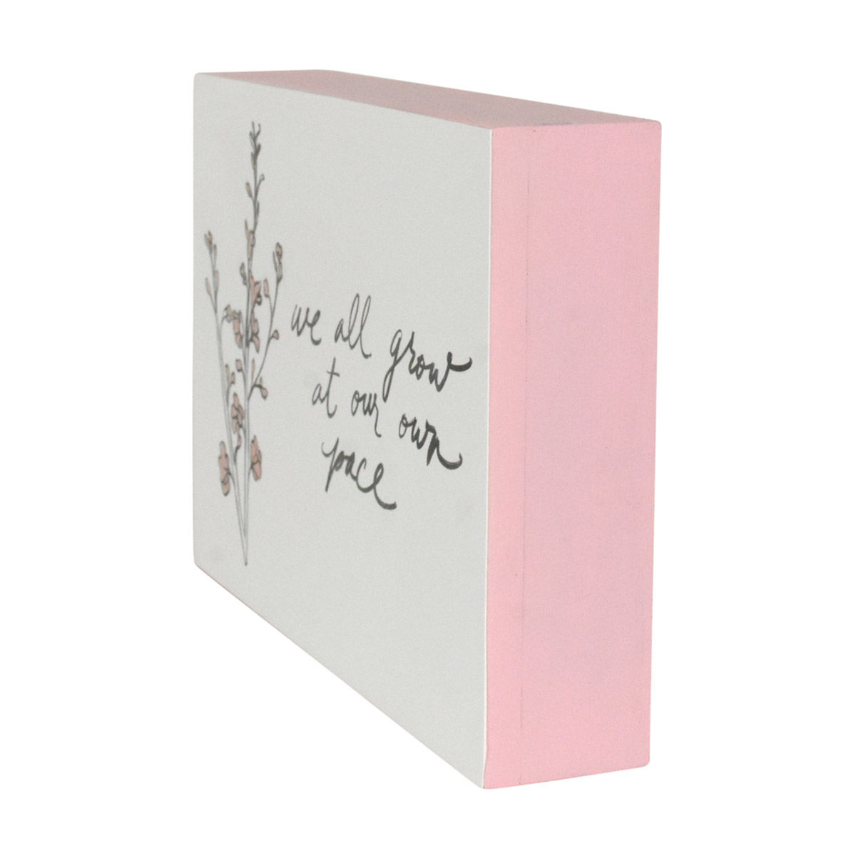 Flower and Sentiment Art, 6.5 in x 4.5