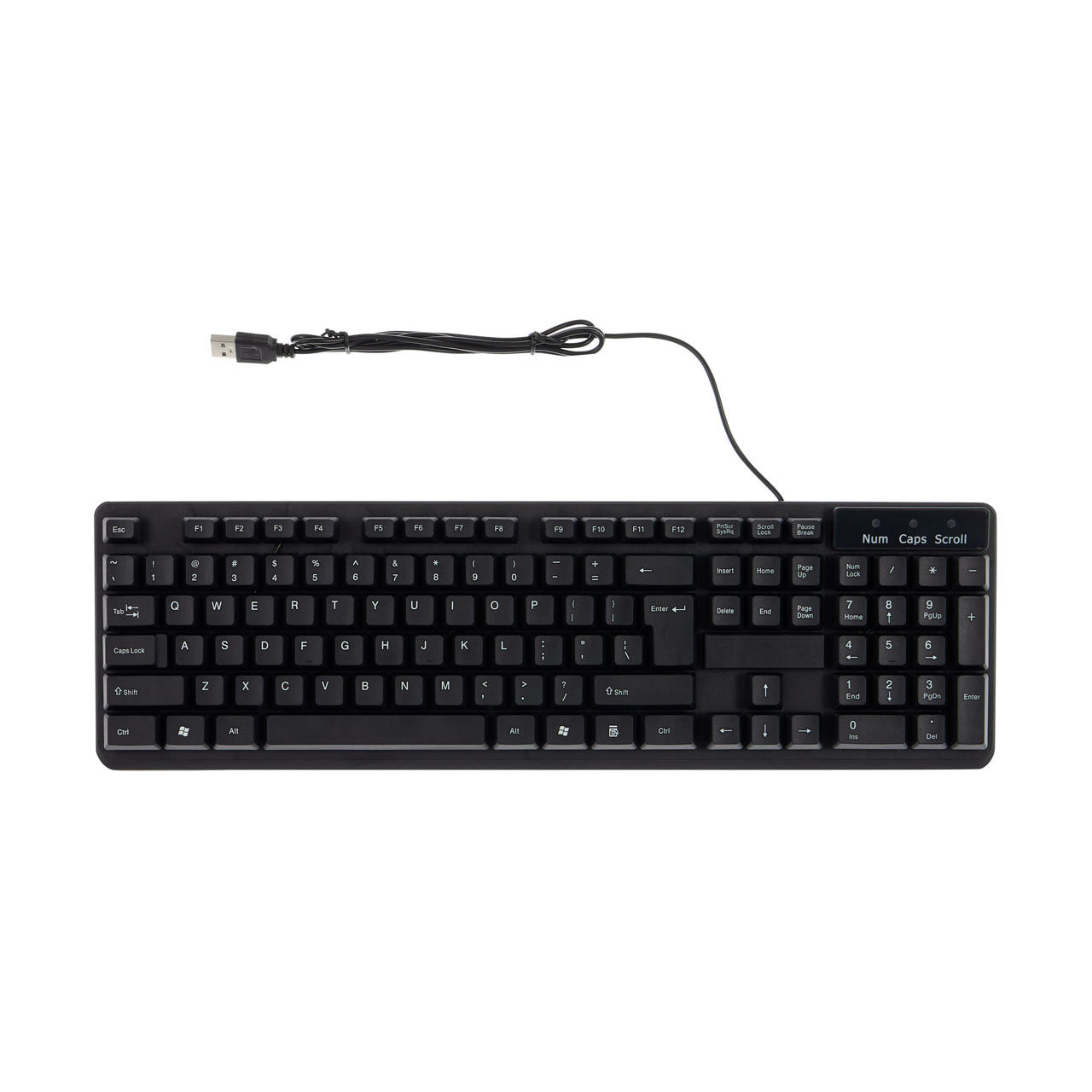 GENTEK Wired Keyboard, Black