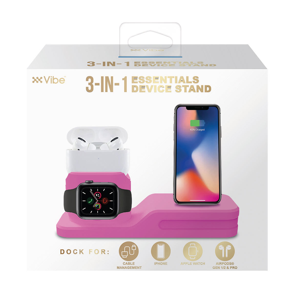 Vibe 3-in-1 Essentials Device Stand, Assorted