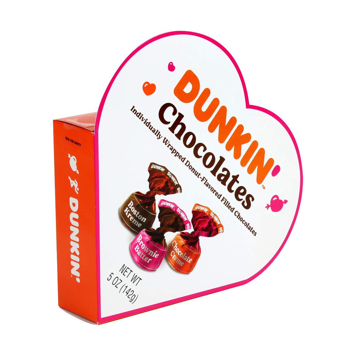 Dunkin' Chocolates Heart Box Valentine's Day Gift, 5 oz