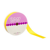 Ribbon Sense Satin Yellow Morex Ribbon, 5/8 in
