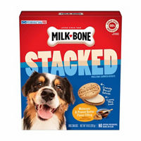 Milk-Bone Stacked Dog Biscuits, Molasses & Peanut Butter