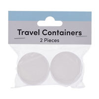 Beauty Plastic Travel Containers, White