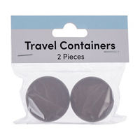 Beauty Plastic Travel Containers, Gray