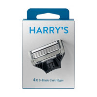 Harry's 5 Blade Men's Razor Blade Refills, 4 ct