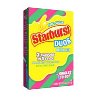 Starburst Duos Drink Sticks, Strawberry Watermelon, 6 ct