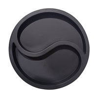 Chinese Yin Yang Themed Tray, Black