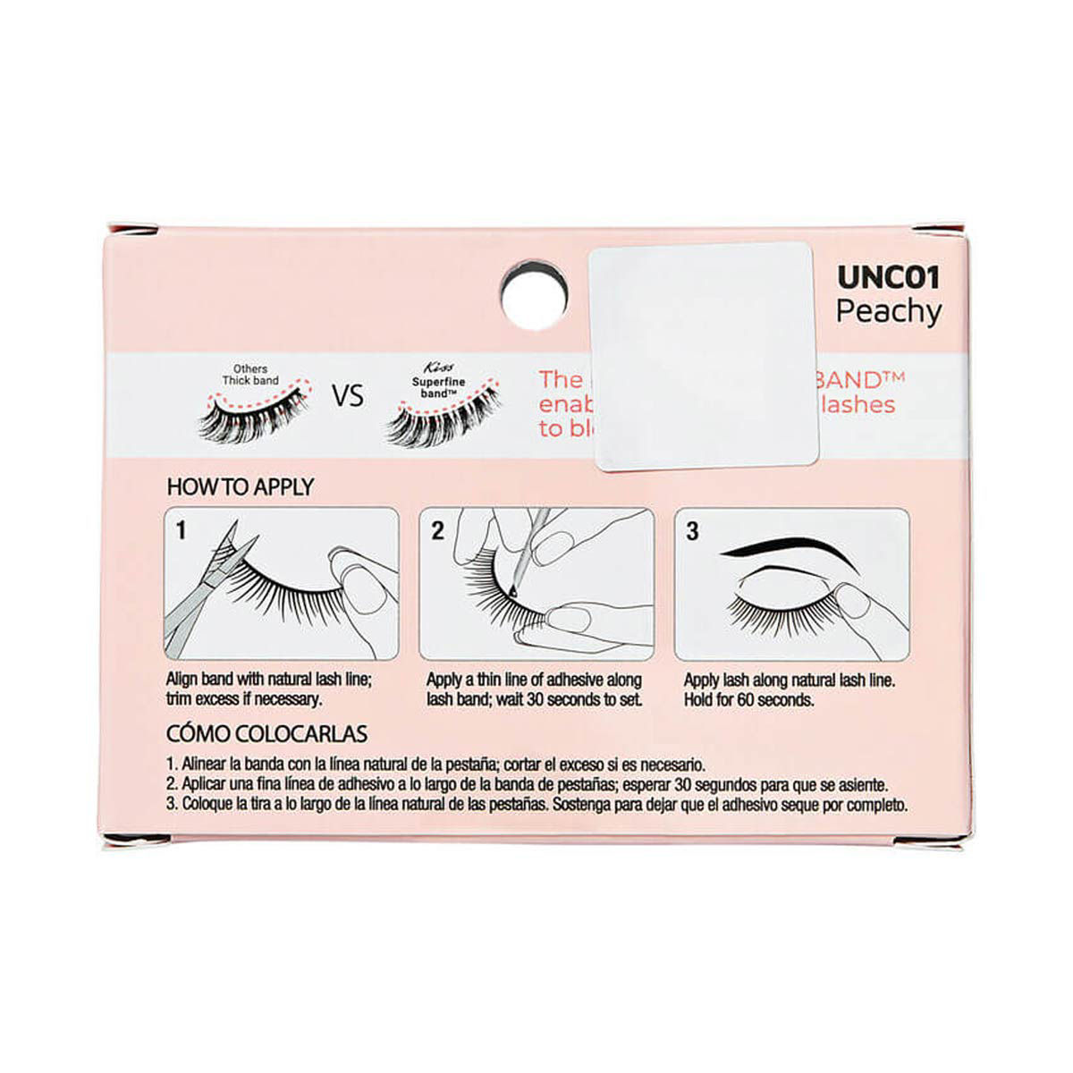 Kiss Uncovered Collection Eyelashes, Peachy
