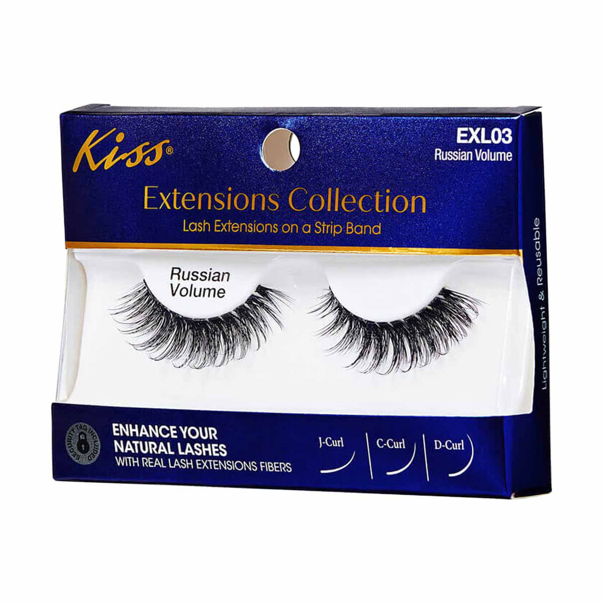 Kiss Extensions Collection Eyelashes, Russian Volume