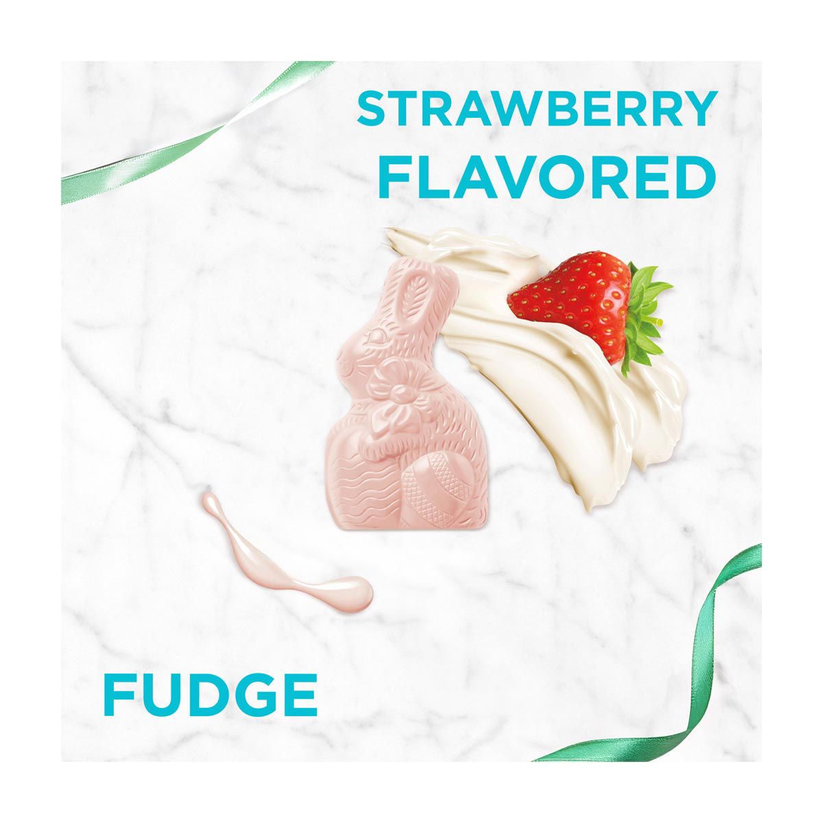 Russell Stover Solid Strawberries & Crème Easter Bunny, 1.5 oz