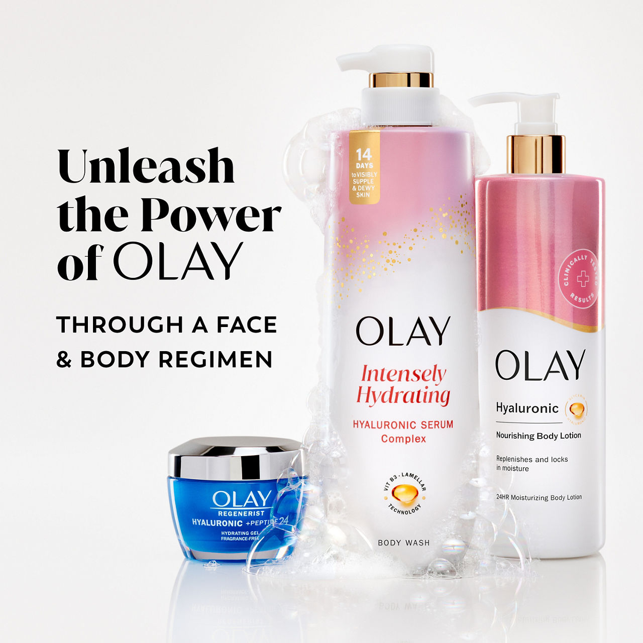 Olay Intensely Hydrating Body Wash with Hyaluronic Serum Complex, 20 oz