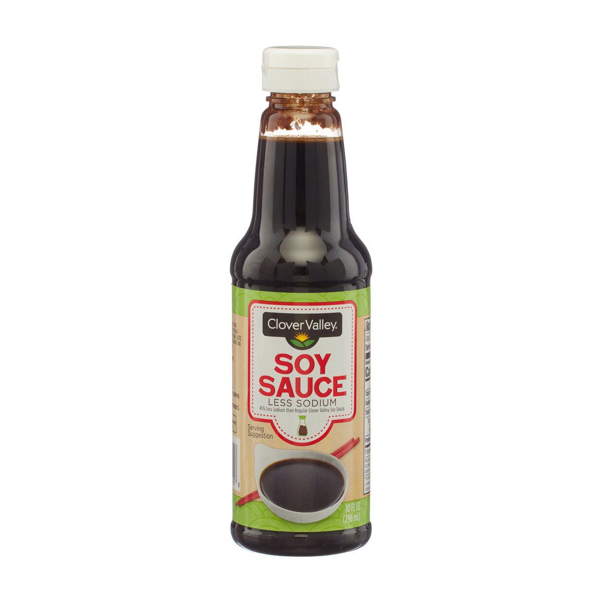 Clover Valley Less Sodium Soy Sauce, 10 fl oz — pOpshelf (SKU 35347801)