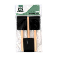 Crafter's Closet ArtBasics 2" Foam Brush Set, 3 ct