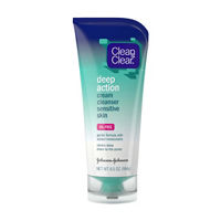 Clean & Clear Deep Action Cream Cleanser, Sensitive