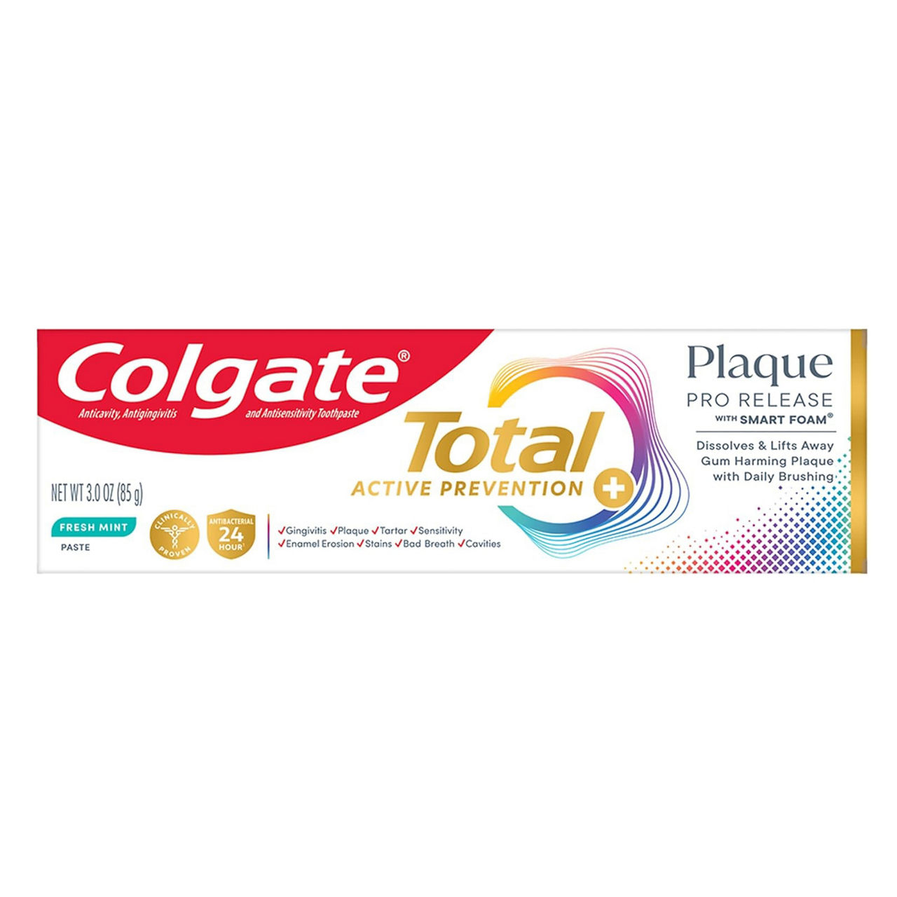 Colgate Total Plaque Pro Release Fresh Mint Toothpaste, 3.0 oz — pOpshelf penny item