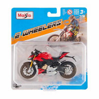 Maisto Red Die-Cast Toy Motorcycle