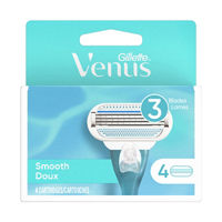Gillette Venus Smooth Women's Razor Blade Refills, 4 ct
