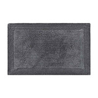 Everyday Cotton Yarn Bath Rug, Gray