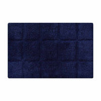 Everyday Cotton Yarn Bath Rug, Blue