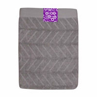 Signature Cotton Chevron Bath Towel, Gray, 30 in x 52 in