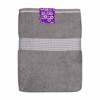 Signature Cotton Bath Towel, Gray, 30 in x 52 in