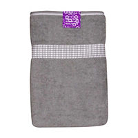 Signature Cotton Oversized Bath Towel, Gray, 32 in x 64 in