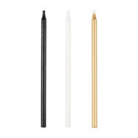 Assorted Black, Gold, and White Birthday Candles, 20
