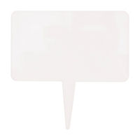 Clear Write-On Sign Food Picks, 6 ct