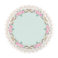 Scalloped Golden Garden Party Plates, 11 in, 8