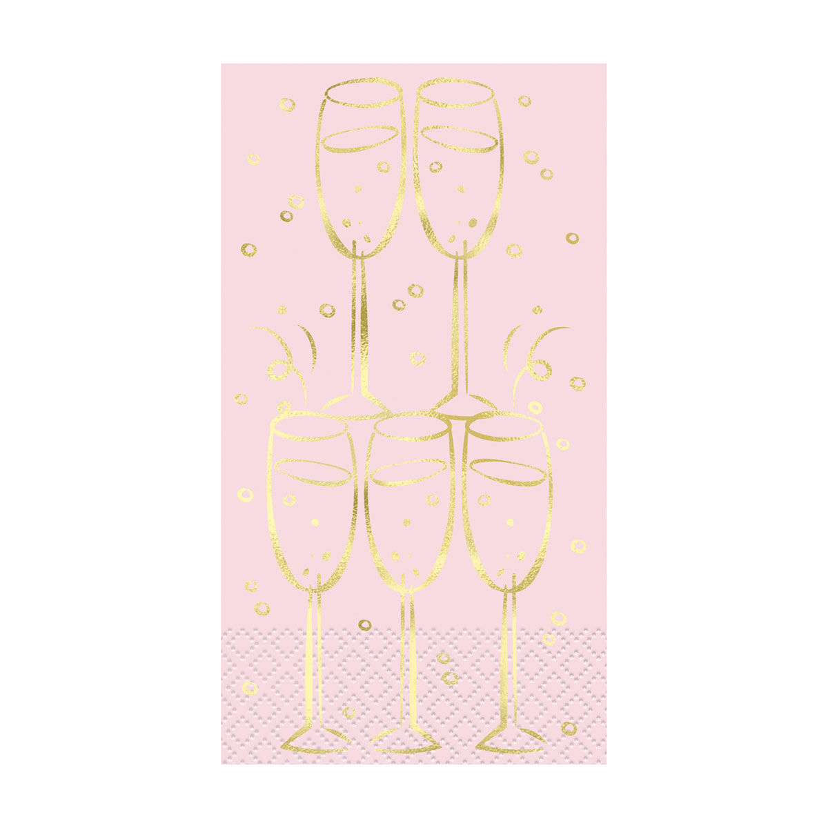 Foil Gold And Pink Champagne Paper Guest Towels, 16 Count — pOpshelf penny item